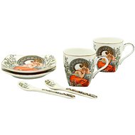 Home Elements Espresso šapo sada 2×75 ml, Mucha světlý - Set of Cups