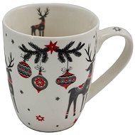 Home Elements Mug 340 ml, Grey reindeer - Mug