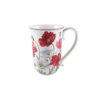 Home Elements Mug 400 ml Poppies white - Mug