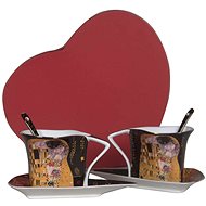 Home Elements Porcelánová šapo sada, 250 ml , Klimt, Polibek tmavý - Set of Cups