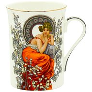 Home Elements Porcelain mug 300 ml, Mucha light - Mug