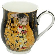 Home Elements Porcelain mug 350 ml, Klimt Kiss black - Mug