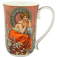 Home Elements Porcelain mug 400 ml, Mucha dark - Mug