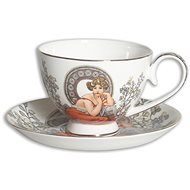 Home Elements Porcelain cup and saucer 250 ml, Mucha light - Cup