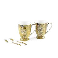 Home Elements Set of two mugs 280 ml with spoons - Klimt Adele - Mug