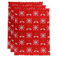 Home Elements Set of 3 tea towels, Snowflakes - Kitchen Towel
