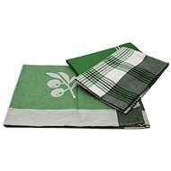 Home Elements Egyptian cotton tea towel set 50×70 cm, 3 pcs, Green leaves - Kitchen Towel