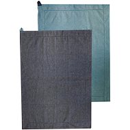 Home Elements Recycled cotton tea towel, 2 pcs 50×70 cm, blue - Kitchen Towel