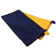 Home Elements Recycled cotton tea towel, 2 pcs, 50×70 cm, dark blue + yellow - Kitchen Towel