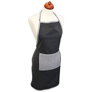 Home Elements Kitchen apron 60×80 cm, dark and light grey recycled cotton - Apron