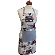 Home Elements Kitchen apron 60×80 cm, winter, grey - Apron
