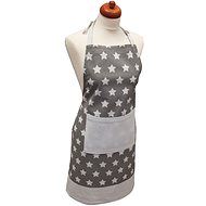 Home Elements Kitchen apron 60×80 cm, stars grey - Apron