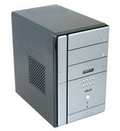 ASUS Barebone Terminator II T2-P DeLuxe - černý (black), P4P8T - i865G, DualCh. 2xDDR400, USB2.0, VG - PC Case