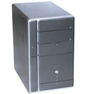 ASUS Barebone Terminator T2-AE1, SiS760GX+965L, DualCh. 2xDDR400, 1xATA, 2xSATA, AGP8x, USB2.0, FW,  - PC Case