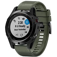 Tactical Silicone Strap for Garmin Fenix 5X/6X QuickFit 26mm Army Green - Watch Strap