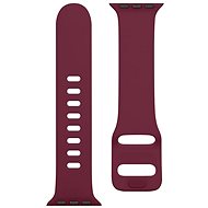 Tactical Silicone Band with Buckle for Apple Watch 38/40mm, Wine Red - Watch Strap