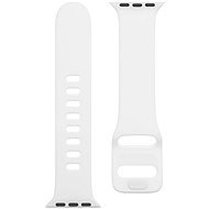 Tactical Silicone Band with Buckle for Apple Watch 38/40mm, White - Watch Strap