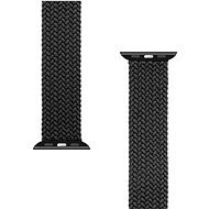 Tactical geflochtenes Armband für Apple Watch 38 / 40mm Größe XL Schwarz - Armband