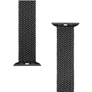 Tactical geflochtenes Armband für Apple Watch 42 / 44mm Gr. L Schwarz - Armband