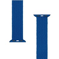 Tactical geflochtenes Armband für Apple Watch 42 / 44mm Gr. M Blau - Armband