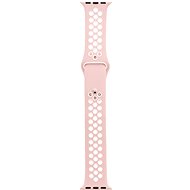 Tactical Double Silicone Strap for Apple Watch 1/2/3 42mm Pink/White - Watch Strap