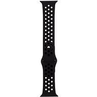 Tactical Double Silicone Strap for Apple Watch 4 40mm Black - Watch Strap