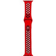 Tactical Double Silicone Strap for Apple Watch 4 40mm Red/Black - Watch Strap
