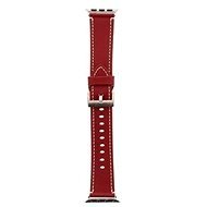 Tactical Color Lederband für Apple Watch 4 40mm Rot - Armband