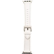 Tactical Color Lederband für Apple Watch 4 40mm White - Armband