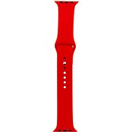 Tactical Silicone Strap for Apple Watch 4 44mm Red - Watch Strap