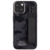 Tactical Camo Troop Drag Strap Kryt pro Apple iPhone 13 Black - Phone Cover
