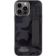 Tactical Camo Troop Drag Strap Kryt pro Apple iPhone 13 Pro Max Black - Kryt na mobil