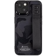Tactical Camo Troop Drag Strap Apple iPhone 14 Black tok - Telefon tok