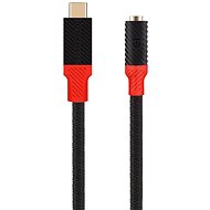 Tactical Pin4Fun Adapter USB-C/Jack 3.5mm 0.1m Black/Red - AUX Cable