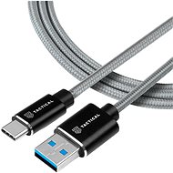 Tactical Fast Rope Aramid Cable USB-A / USB-C 0,3 m Grau - Stromkabel