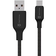 Tactical Stitch Thread Cable USB-A/USB-C 1m Black - Stromkabel