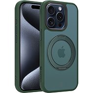 Tactical MagForce Hyperstand Case for Apple iPhone 15 Pro in Forest Green - Phone Cover