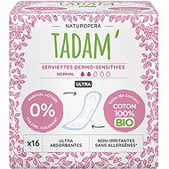 TADAM Dermo Sensitive Organic Cotton Pads, Normal, 16 pcs - Sanitary Pads