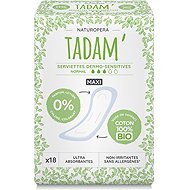 TADAM Dermo Sensitive Organic Cotton Pads, Maxi Normal, 18 pcs - Sanitary Pads