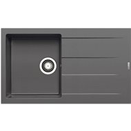 Pyramis ATHLOS/ALAZIA 86×50 1B1D iron grey (70.037.411) - Granite Sink