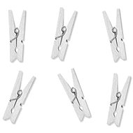 Wooden pegs white - wedding - 3 cm - 20 pcs - Party Accessories