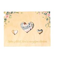 Wooden money pocket coloured - wedding - Gift