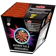 Tarra Fireworks - Rainbow tail & mixed dahlia 24 shots - Fireworks