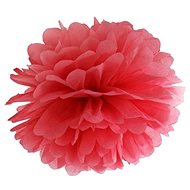 PARTYDECO Paper pompom 35 cm red - Party Accessories