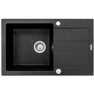 PYRAMIS SENAR 78 x 48 PLUS BLACK - Granite Sink