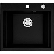 PYRAMIS RODOS 57 x 51,5 1B BLACK - Granite Sink