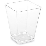 Wimex fingerfood crystal cup 160 ml, 58 × 58 × 76 mm, square - 20 pcs - Dessert Cup