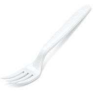Wimex plastic fork 18.5 cm, reusable, white - 50 pcs - Table Fork