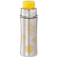 Affenzahn Stainless Steel Drinking Bottle Tiger - silver yellow - Children's Water Bottle