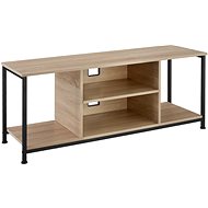 Tectake Televizní stolek - 120 cm, Industrial světlé dřevo, dub Sonoma - TV stolek